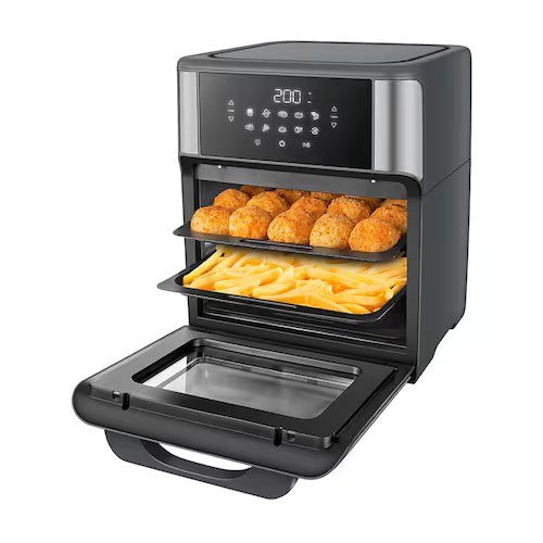 Air Fryer Forno Mondial 12L — vista frontal com porta aberta